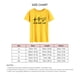 thumbnail image 4 of Camisa informal holgada de manga corta con letras negras, XXL, camiseta de verano con corazón amarillo, 4 of 5
