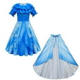 thumbnail image 1 of Girls Mermaid Princess Costume with Bag Cloak Birthday Party Cosplay, 1 of 4