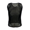 thumbnail image 3 of Gibobby Lencería para mujer sexy tangas Camiseta sin mangas para mujer, informal, de malla transparente, camisetas , íntimas transparentes(Negro M), 3 of 4