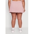 thumbnail image 5 of Womens Plus Size High Waisted Solid Mini Pleated Skirt, 5 of 5