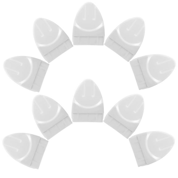 TEHAUX Fence Post Toppers Railing Post Caps White Plastic 10Pcs