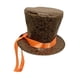 thumbnail image 2 of Sombrero de copa, accesorio de fiesta, sombreros para Halloween, disfraces, actuaciones y fiestas. Marrón, 2 of 7