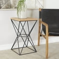 thumbnail image 3 of DecMode 14"W, 24"H Metal Contemporary Accent Table, Black, 1-Piece, 3 of 9