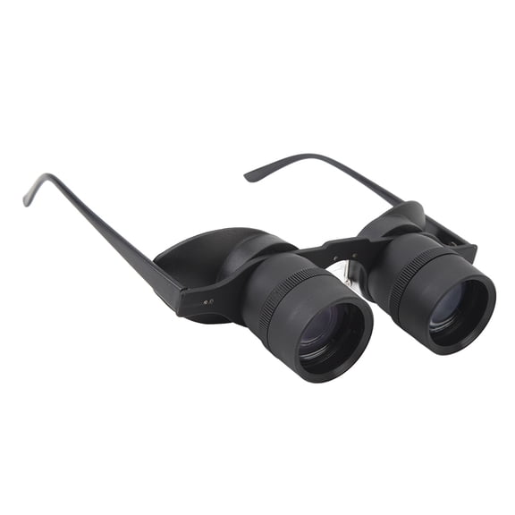 M Buder Handsfree Binoculars Glasses 10X Zoom with Polarized Lens, Adjustable HD Optical Telescope Glasses for Fishing, Bird Watching, and Outdoor Sports (6.69x3.54x3.15 inches / 17x9x8 cm)