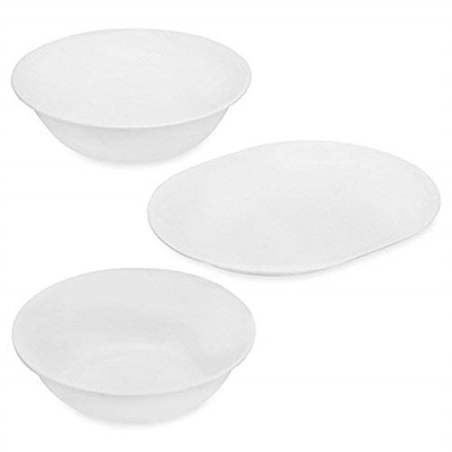corelle white 3-piece completer set - Walmart.com ...