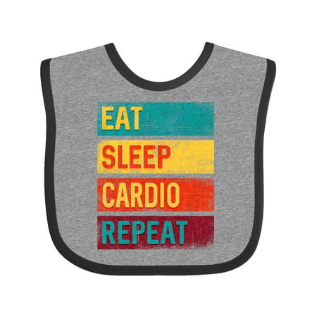 

Inktastic Fitness Eat Sleep Cardio Repeat Gift Baby Boy or Baby Girl Bib