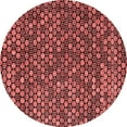 thumbnail image 1 of Ahgly Company Indoor Round Abstract Red Modern Area Rugs, 5' Round, 1 of 4