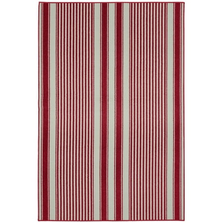 Garland Rug Cape Cod Chili Red Indoor Area Rug, 6' x 8'