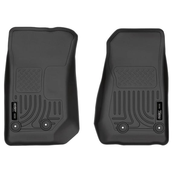 Husky Liners 18041 WeatherBeater Front Floor Liners - 2 Piece Fits 2014-2018 Jeep Wrangler JK