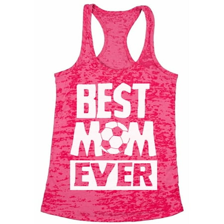 Awkward Styles Women's Best Mom Ever Graphic Burnout Racerback Tank Tops Soccer Mom Gift (Best Soccer Mom Cars)
