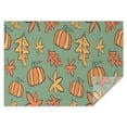 thumbnail image 1 of Thanksgiving Day Tablecloth Waterproof Spillproof Tablecolths Table Covers Fall Maple Leaves Pumpkins Sunflower Table Cover for Fall Birthday Wedding Graduation Rectangle,60x84inch, 1 of 5