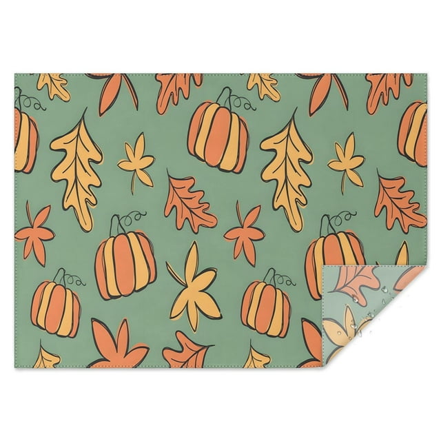 Thanksgiving Day Tablecloth Waterproof Spillproof Tablecolths Table Covers Fall Maple Leaves Pumpkins Sunflower Table Cover for Fall Birthday Wedding Graduation Rectangle,60x84inch
