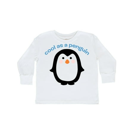 

Inktastic Cool As A Penguin Gift Toddler Boy or Toddler Girl Long Sleeve T-Shirt