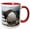 Red/White, variant on 3drose, Gentoo Penguins, Neko Harbor, Antarctica-an01 Ksu0188 - Keren Su, 11oz Two-tone Black Mug