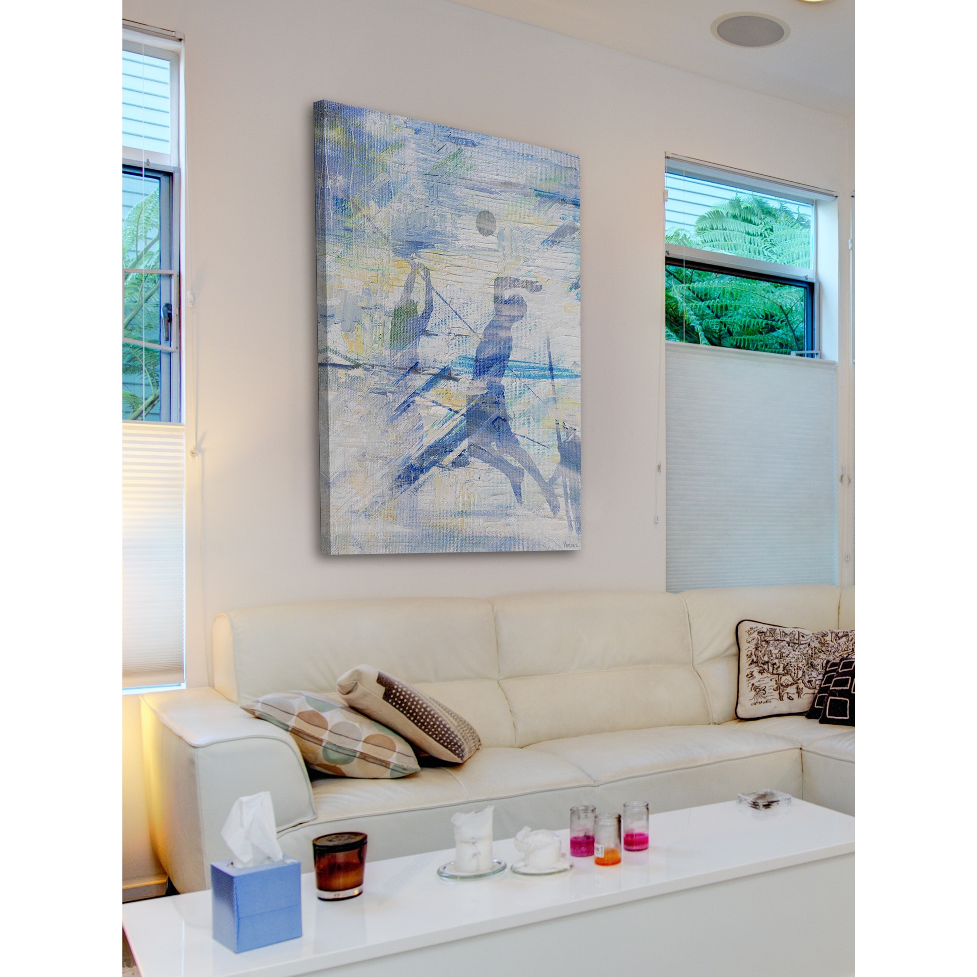 "Spike the Ball" Painting Print on Wrapped Canvas