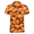 thumbnail image 5 of Baked Beans Men Zipper T-shirt Summer Casual Short Sleeve T-shirt Top, 5 of 7