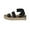 Black, variant on CUSHIONAIRE Women's Mandy Cork Espadrille Wedge Sandal  Wide Widths Available