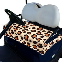 HNYG Golf Cart Seat Covers, EZGO Seat Cover, Universal Golf Cart Seat Blanket, Waterproof Travel Sports Golf Seat Covers for 2-Person Seats Club Car, Golf Cart Accessories, 51" x 29", Leopard