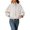 White, variant on Women Oversized Cropped Gingham Jacket High Neck Plaid Jacket with Drawstring Hem Casual Streetwear Coat Spring Fall (White M)