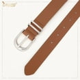 thumbnail image 5 of JASGOOD Women Leather Belts For Jeans Dresses Pants Ladies Waist Belt with Gold Buckle 3 Pack, 5 of 7