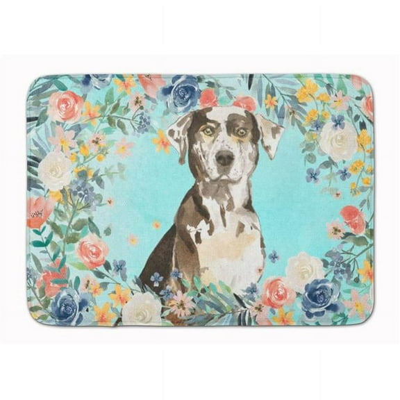 Catahoula Leopard Dog Machine Washable Memory Foam Mat