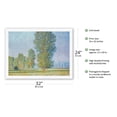 thumbnail image 2 of The Meadow of Limetz (Prairie de Limetz) - From an Original Color Painting by Claude Monet c.1888 - Japanese Unryu Rice Paper Art Print 24 x 32 in, 2 of 4