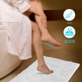thumbnail image 2 of Alfombra de baño Secura, extra suave y gruesa, 120 x 70 cm, color blanco, 2 of 7