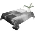 thumbnail image 2 of Grey Table Cloth Waterproof Tablecloths, Modern Oil Painted Art Abstract Geometric Tablecloth Dining Table Cover for Kitchen Party Tabletop Outdoor, Rectangle Tablecloth 52x70 Inch, 2 of 9