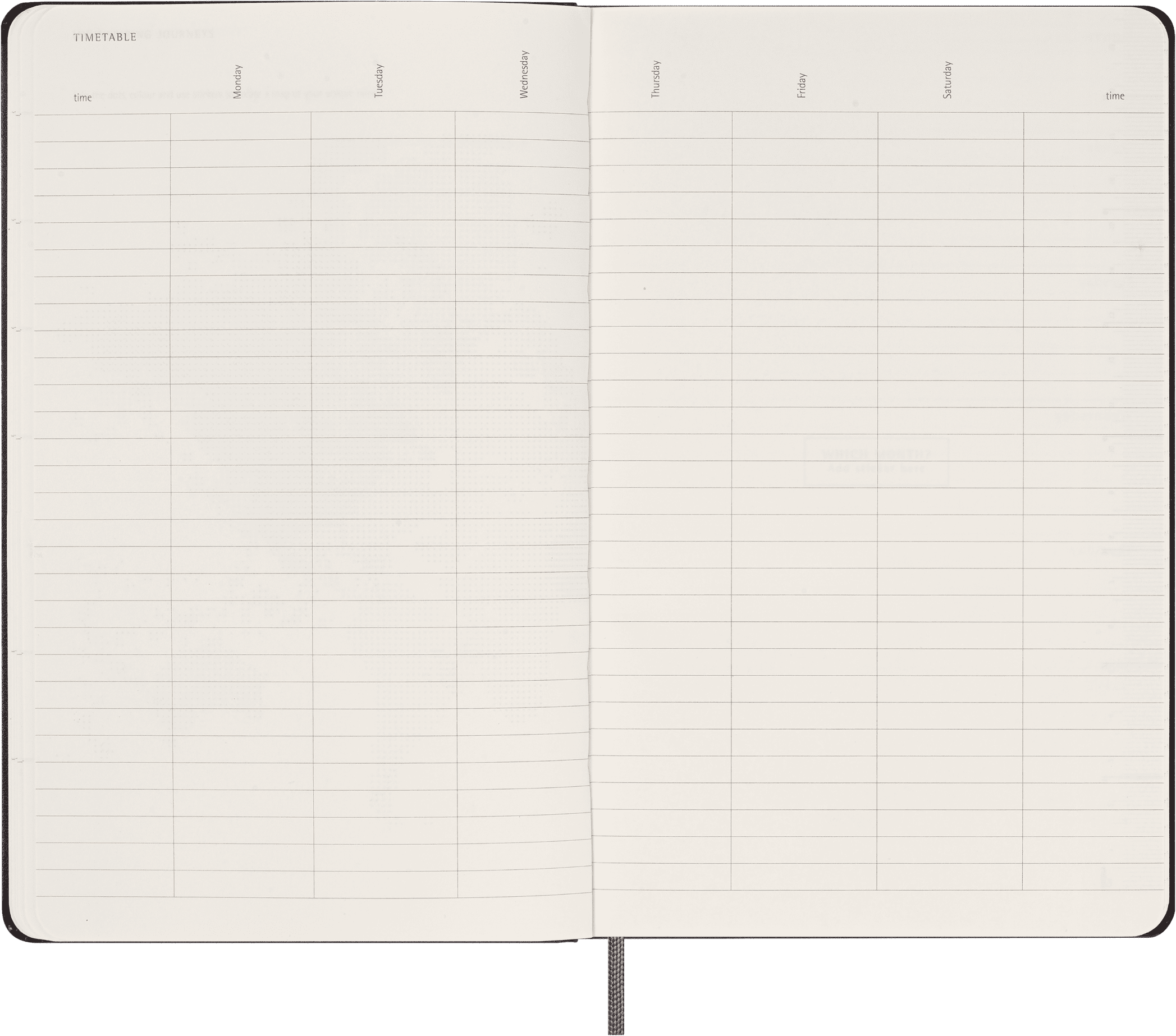 Moleskine Classic Weekly Undated Planner, Hard Cover, Large (5" x 8.25"), Black, 208 Pages