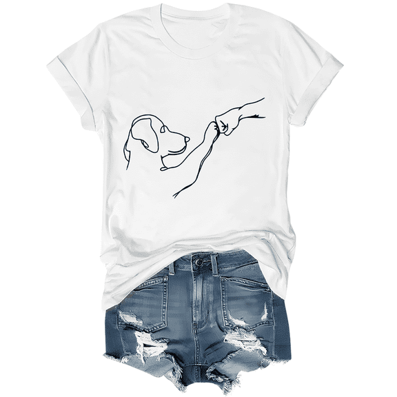 Dog And People Punch Hand Dog Friendship Punch Hand Dog's Paw T-Shirt