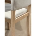 thumbnail image 6 of 48inch Round Dining Table Set for 4 Modern Solid Wood 5-Piece Kitchen & Dining Room Set with Upholstered Chairs Pedestal Base, Natural, 6 of 9