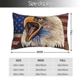 thumbnail image 2 of Wukai Eagle With USA Flags Elastic Luggage Cover,luggage covers for suitcase tsa approved,Fits 19-29-inch-14"x20", 2 of 6
