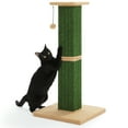 thumbnail image 2 of PAWZ Road 32" Tall Cat Scratching Post for Indoor Cats - Durable Cat Scratcher with Wide Base, Green, 2 of 12