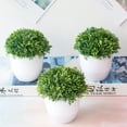 thumbnail image 4 of Plantas artificiales bonsái árbol pequeño plantas en maceta flores falsas adornos en maceta, 4 of 4