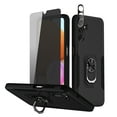 thumbnail image 1 of TASHHAR Samsung Galaxy A04S Case/A13 5G Case with Privacy Screen and Lens Protector Magnetic Ring Kickstand Military Grade Double Layer Drop Protection Rugged for Galaxy A04S/A13 5G Phone - Black, 1 of 9