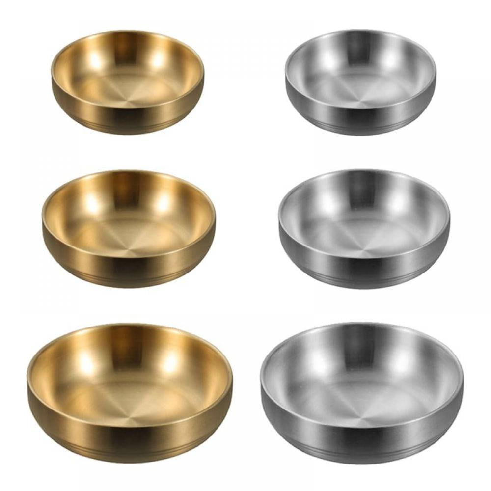 Korean Stainless Steel Soup Bowl For Prevent Burn Soup Rice Salad Bowl Dish 