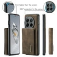 thumbnail image 6 of Allytech 2 in 1 Detachable Wallet Case for OnePlus 12 with Cash Pocket & Cash Slots, [Full Body Protection] [Magnetic Clasp] Luxury PU Leather Shockproof Slim Kickstand Case - Coffee, 6 of 9