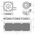 thumbnail image 3 of ARCTIC ACFRE00188A  Liquid Freezer III Pro 360 A-RGB AIO CPU Cooler, Water Cooling 38 mm Radiator, AMD AM5/AM4, Intel LGA1851/1700 (White), 3 of 4