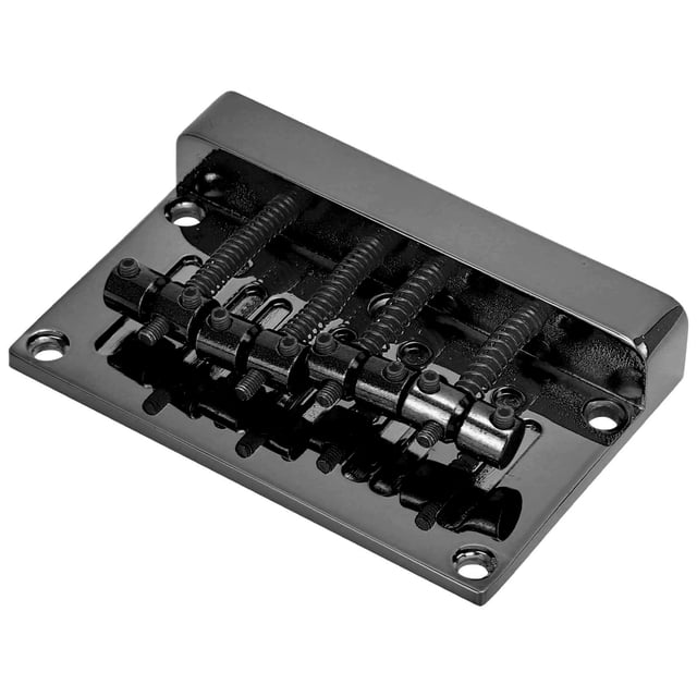 4 Strings Bridge Tailpiece, Thickened 85mm 4 Strings Bass Bridge For Bass Parts Black