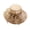 Coffee, variant on Women Derby Church Hat Organza Flower Wedding Tea Party Fascinator Hat Wide Brim Sun Hat Organza Flower Wedding Tea Party Hat (Beige,One Size)