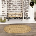 thumbnail image 4 of Jaipur Art And Craft Natural Jute Area Rug Oval Shape Hand Braided Rustic Look Carpet Rug Size - (5x8 Sq Feet), (60x96 Inches), (150x240 CM), 4 of 5