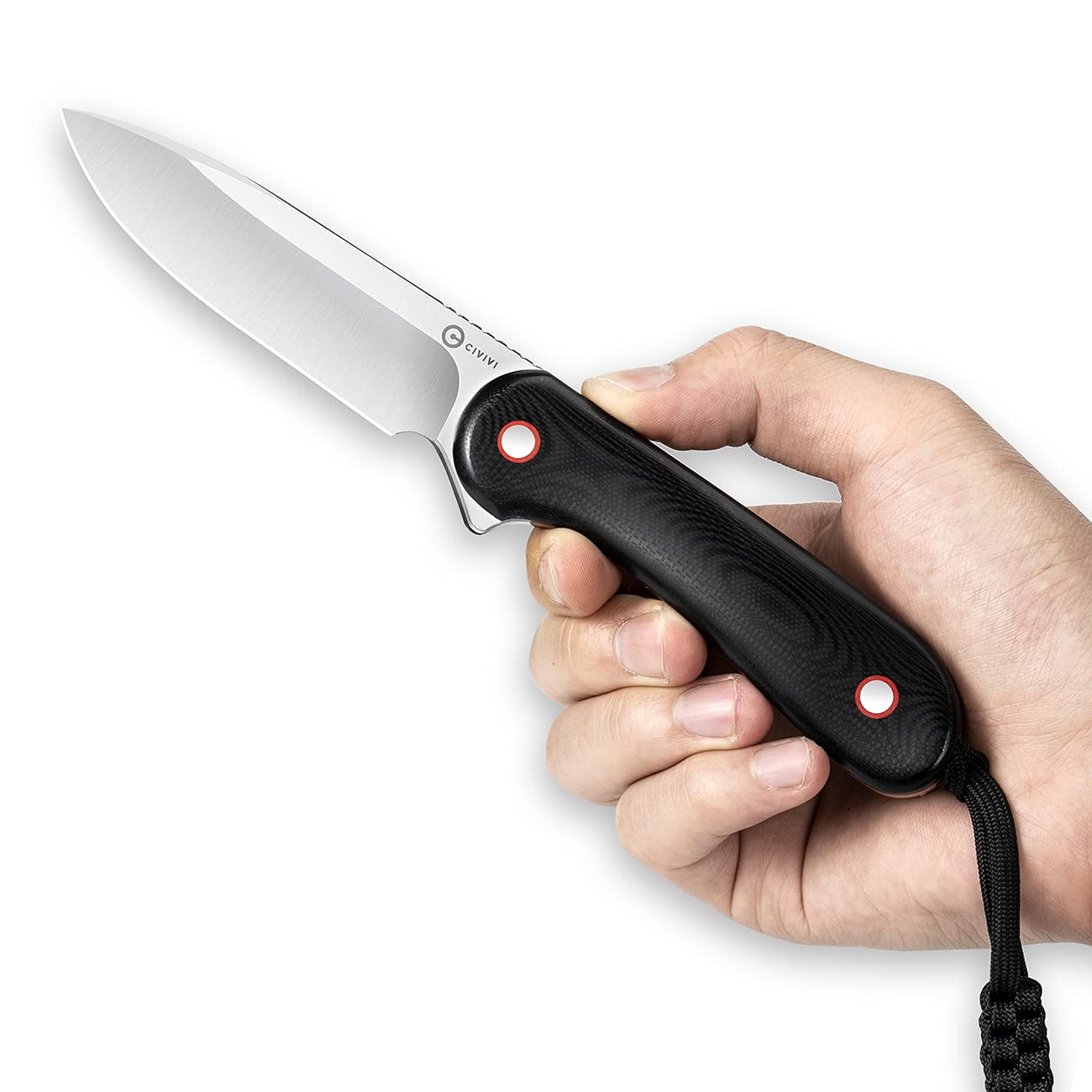 CIVIVI Elementum Fixed Blade C2104A Knife 10Cr15CoMoV Stainless Steel Black G10 Hunting Knives
