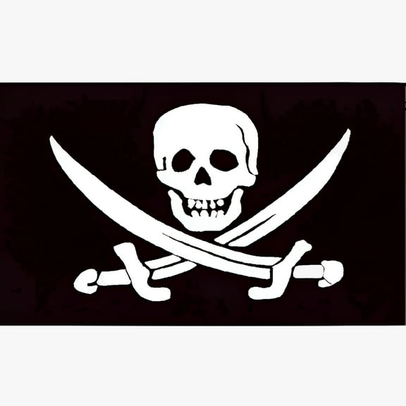 Pirate (Jack Rackham) Flag 3ft x 5ft printed polyester