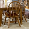 thumbnail image 2 of Liberty Furniture Industies, INC Treasures Bow Back Arm Chair - Oak in Rustic Oak, 2 of 7