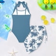 thumbnail image 5 of Miaoju Girls Tankini Swimsuits with Shorts 10-12 Cut Out Girls Bikini Adjustable Straps Tankini for Girls 3 Pieces Rash Guard Girls Bathing Suit&nbsp;size 8, 5 of 6