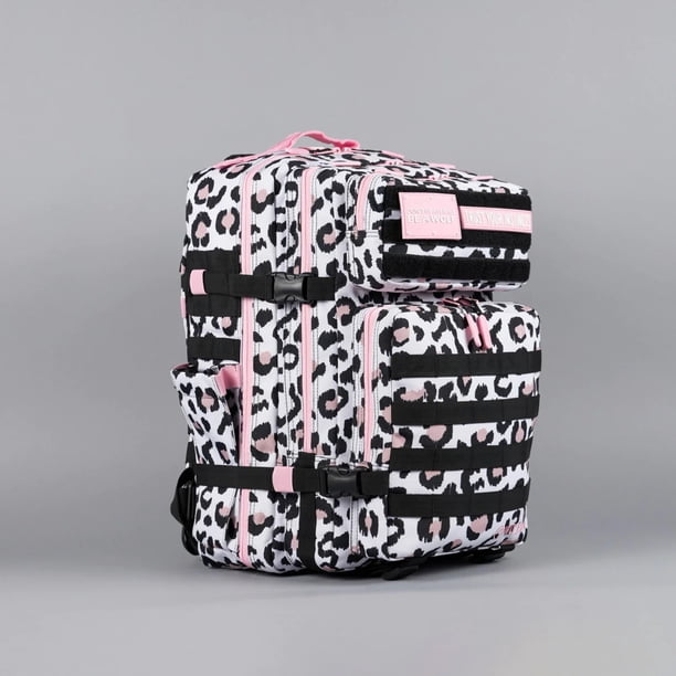 Wolfpak 45L Backpack Leopard Pink Zip - Walmart Business Supplies