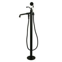 Kingston Brass Freestanding Tub Faucet, Matte Black, Freestanding KS7130ABL