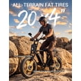 thumbnail image 2 of Heybike Saturn Electric Bike for Adults 20", 750W E-Mountain Bike with Speedometer, 52V 18.4AH Removable Battery 50 Miles E Bicycle Class 3,UL2849, 2 of 9