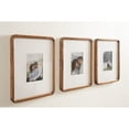 thumbnail image 3 of Kate and Laurel Inglewood Modern Wall Picture Frame Set of 3, 11x14 matted to 5x7, Walnut Brown, Three-Piece Frame Set for Gallery Wall Accent Set in Living Room Decor, 3 of 9