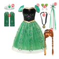 thumbnail image 3 of Disney-vestido de princesa Elsa y Anna para niñas, traje de malla para Cumpleaños, Halloween, carnaval, fiesta de Pascua, disfraz de Frozen, 2024, 3 of 5
